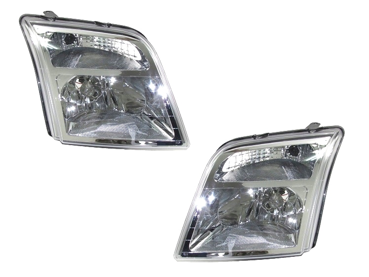 2 x Ford Connect 2002-2012 MK1 Headlights Headlamp Front Lights Right Left Electric with Motor