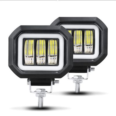 LED Feu Lampe de travail 12-80V 60W Feux Spot Carre Universelle