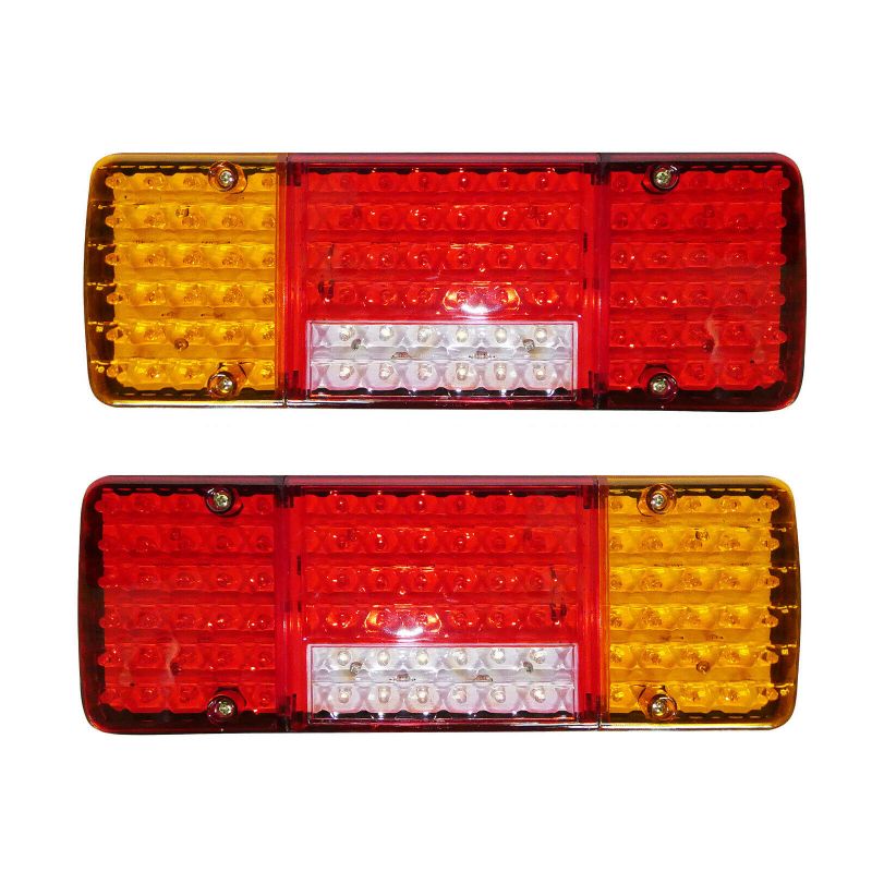 2 x Luces indicadoras,Luz trasera del camión, remolque izquierda derecha  92 LED 24v