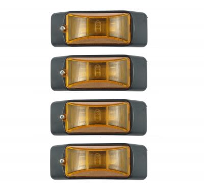 4 x  Feux cote indicateur gabarit camion,remorque orange 12v