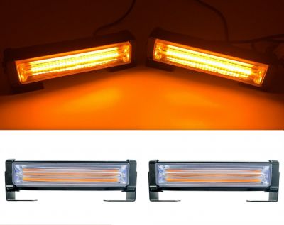 40w COB LED Flash d'avertissementFeu de Pénétration, stroboscopique ambre  12-30v