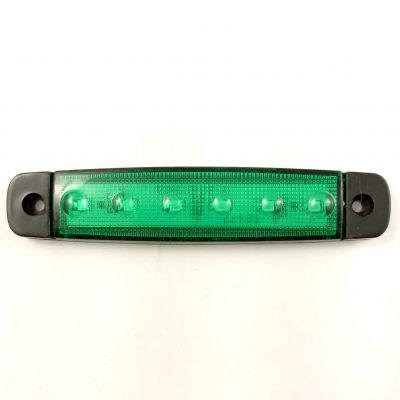LED Side Marker Light Position Clearance Green Truck Trailer Van 12v