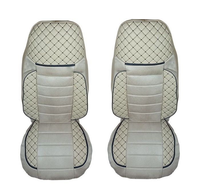 buffet scream Conquest 2 x Seat covers for Volvo FH EURO 6 Truck Beige Leather RHD LHD