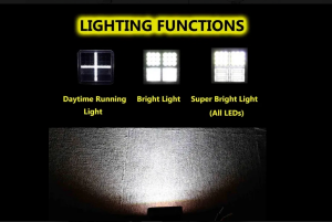 Foco LED, luces de trabajo SUV, tractor, cosechadora,ATV, 162W 54LED 12/24V