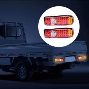 2 x Tail Rear Light Lorry Trailer Iveco,Daf,Renault,Peugeot LED 12v