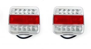 2 x Feux de freinage remorque,Signal lumineux remorque, gauche droite Bus Van 14 LED 12v