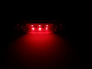 Luz Marcador lateral ,Indicadora remolque Camión 9 LED Rojo 24v