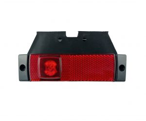 2 x 4 LED Luz Lateral Marcador Camiones Remolque Rojo 12/24v