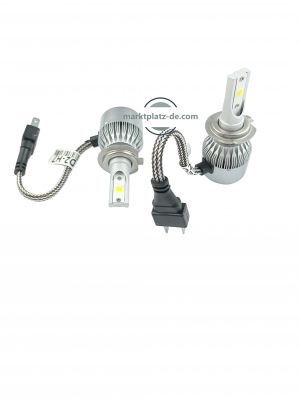 2 x LED H7 Scheinwerfer, Lampen, Autolichter, Fahrzeug LED birne DRL Canbus 90w 9000lm