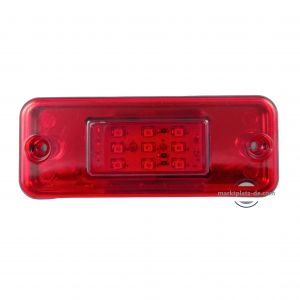 10 x 9 LED Luz Lateral Marcador Camiones Remolque Rojo 12/24v