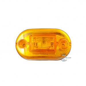 2 LED LuminI de markaj pentru Camioane Remorca Galben 12v 24v