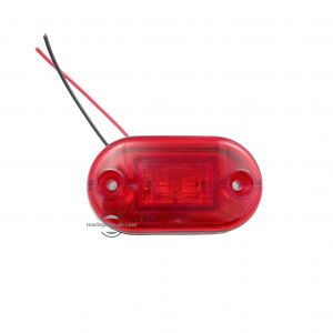2 LED Mini SMD sidemarkeringslys lastebil tilhenger rød 12v 24v