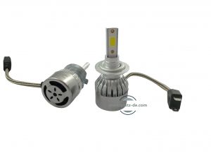 2 x LED H7 Scheinwerfer, Lampen, Autolichter, Fahrzeug LED birne DRL Canbus 60w 13000lm