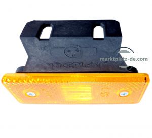 4 x 4 LED Side Marker light Indicator Clearance Trailer Truck Orange Reflector 12v