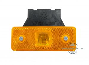 4 LED Side Marker light Indicator Clearance Trailer Truck Orange Reflector 12v