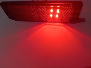 4 LED Lampa de poziție a lămpii Joc Clearance 12 / 24V remorcă camion Roșu