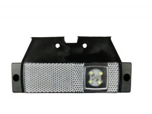 4 LED Sidomarkeringsljus Positionsljus 12V 24V Lastbils Släp Vit
