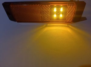 4 LED SMD sidemarkeringslys lastebil tilhenger  oransje 12/24v