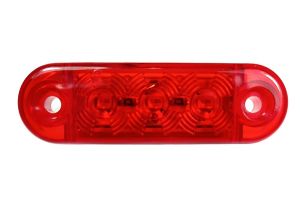 3 LED Mini Markörljus Sidomarkeringsljus Röd Man Daf Scania Iveco 12v 24v 