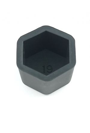 Hjulbolt capsler hjulmutterhetter silikon svart 19mm