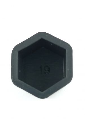 Hjulmutterkepsar hjulmutter lock silikon svart 19mm