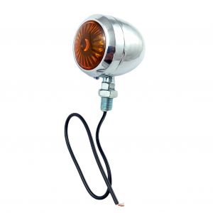 Motorcycle Motorbike ATV Bulb Lights Indicator 12v Amber Chromed