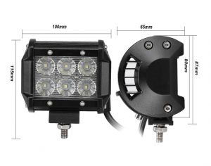 LED Work lights 12v 18w Lamp for Car Lorry Tractor Offroad ATV
