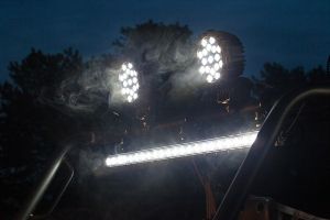LED Round Work Light 51W Lamp Fog Offroad Driving Light Black