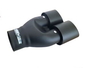  Black Matte Tailpipe Exhaust Car Double 260mm