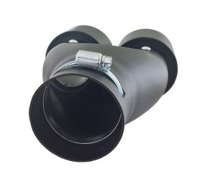  Black Matte Tailpipe Exhaust Car Double 260mm