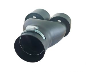  Black Matte Tailpipe Exhaust Car Double 265mm