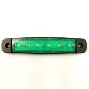 LED Sidemarkeringslys Lastebil Tilhenger Grønn 24V