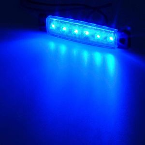LED Luz Marcador Laterales para Camiones Remolque Azul 12V 