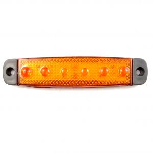 6 LED Feux Lateral Indicateur Camion Remorque 12v orange 