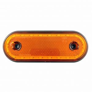 Tilhenger Lastebil Led Sidemarkeringslys Orange Reflektor E9 12v 24v