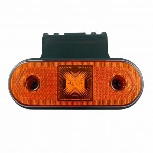 LED Sidemarkeringslys Reflektor Orange till Tilhenger Lastebil 12v 24v