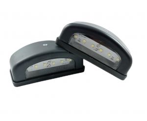 2 x 6 LED Éclairage De Plaque D'immatriculation pour Camions Remolques 12v 24v