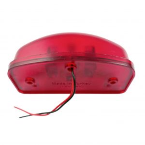 2 x 6 LED Éclairage De Plaque D'immatriculation pour Camions Remolques Rouge 12v 24v