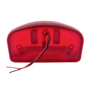 2 x 6 LED Iluminacion De Matricula para Camiones Remolques Rojo 12V 24V