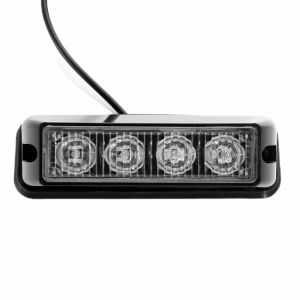 4 LED Luz de intermitente Luces Estroboscópica Camión ámbar car 12V 24V