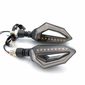 9 LED Luz Intermitente DRL por Motocicleta 12V Ambar Blanco