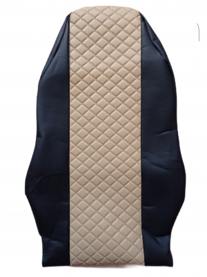 Bilklädsel för MAN TGX 2015-2021 Lasbil Svart Beige Läder LHD