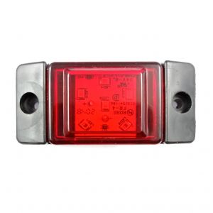 6 LED Luces 24v Gabarit Lampara Camion Rojo