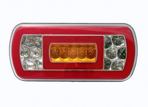 2 x LED Baklys Baklykt Tilhenger venstre høyre Lampa Bus Van Husvagn dioder 12v