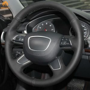 Steering wheel COVER for AUDI Q3 Q5 (2013-2015) Eco Leather For Sewing