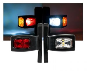 2 x Led luces indicadora camiónes ,Luz laterales gabarit de remolque camion 12/24v