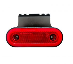  LED 12v 24v Neon Sidomarkeringsljus Lastbil Släpvagn Röd Reflektor E9 