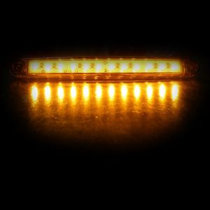 12 LED Lampa Gabarit Spate Remorca Camioane Galben 12V 160mm