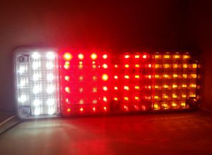 2 x 89 Led Tail Rear Stop lights truck trailer lorry caravan 4 functions 12v 