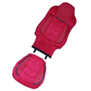 2 x Bilklädsel för MAN TGX 2007-2015 Lasbil Röd Läder Textil